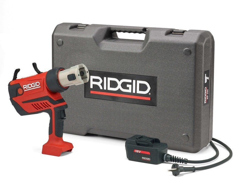 RIDGID RP-350 B Pressfit Kit + M Jaws 15-22-28mm - 69823 - 69823 - Ridgid Tools - Trade Counter Direct