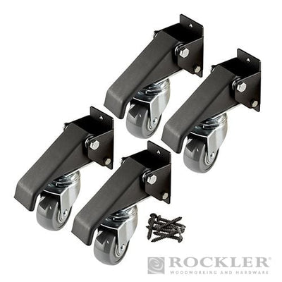 Rockler Workbench Caster Kit 4pk 400lb - 942567 - 942567 - Rockler - Trade Counter Direct