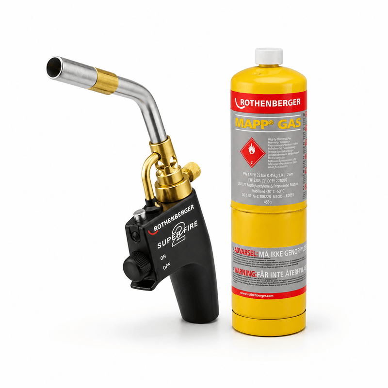 Rothenberger 35644X Superfire 2 Blow Torch with Mapp Gas or Propane Gas - 35644X-M1 - Rothenberger - Trade Counter Direct