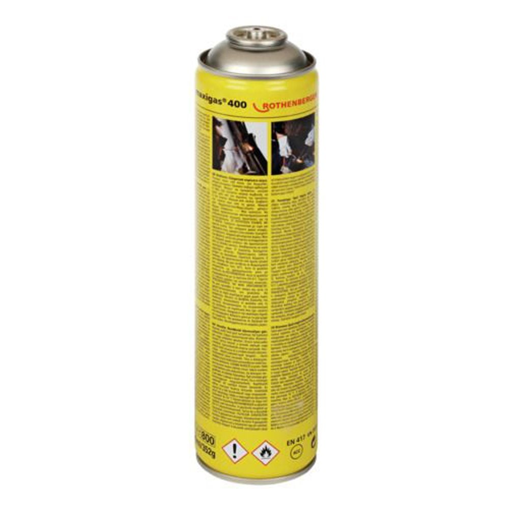 Rothenberger Maxigas 400 Gas cylinder - acetylene / LPG mix - Singles Pack - Maxigas Refill - 35570 - 035570-A - Rothenberger - Trade Counter Direct