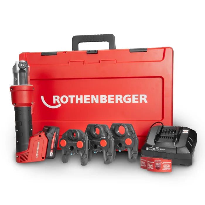 Rothenberger ROMAX NANO Hybrid Press Machine Kit + M15 - 28mm iJaws (32kN) - 1000005045 - Rothenberger - Trade Counter Direct