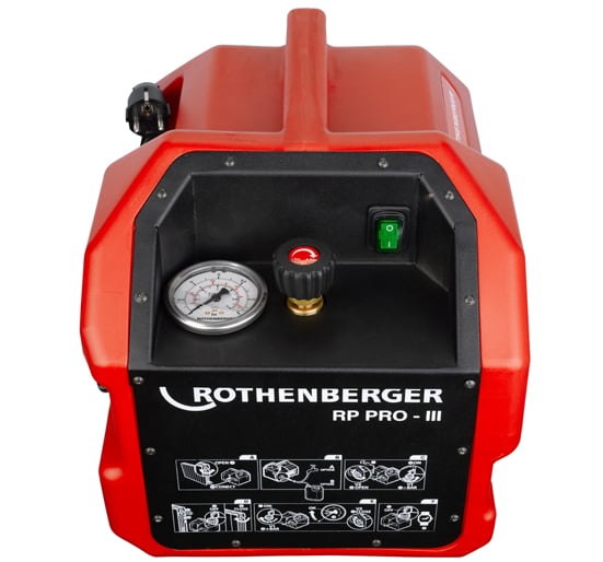 Rothenberger RP Pro III Electric Pressure Test Pump - 61181 - Rothenberger - Trade Counter Direct