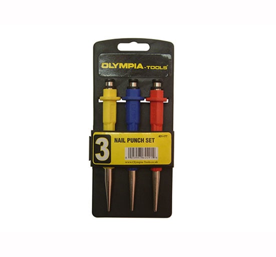 Roughneck Nail Punch Set 3 Pce - 3 Piece Set - ROU31177 - Roughneck - Trade Counter Direct