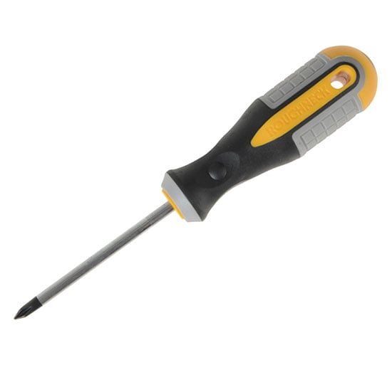 Roughneck Phillips Screwdriver Ph1 x 75mm - Phillips Screwdriver - ROU22131 - Roughneck - Trade Counter Direct