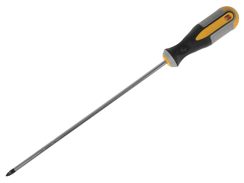 Roughneck Pozidriv Screwdriver PZ2 250mm Long Reach - ROU22165 - Roughneck - Trade Counter Direct