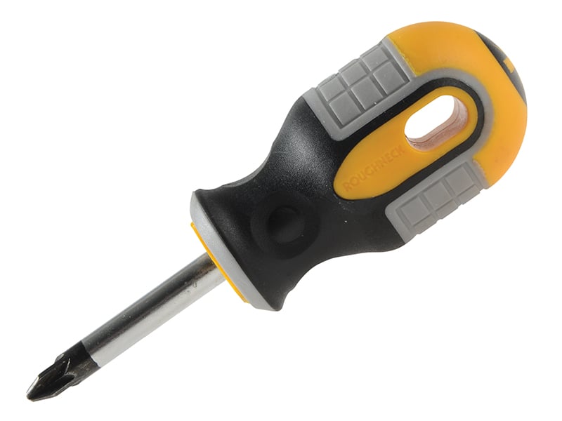 Roughneck Pozidriv Screwdriver PZ2 38mm Stubby - ROU22153 - Roughneck - Trade Counter Direct