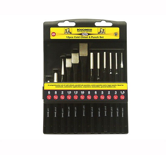 Roughneck Punch & Chisel Set of 12 - Set of 12 - ROU31180 - Roughneck - Trade Counter Direct