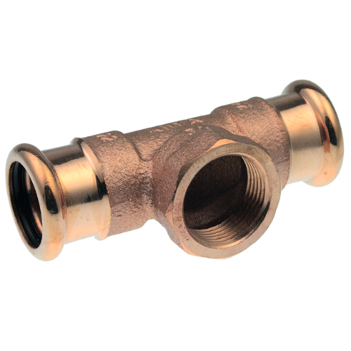 Pegler XPress Copper S30 Female Branch Tee (M-Press) - Size Options 15 - 22mm
