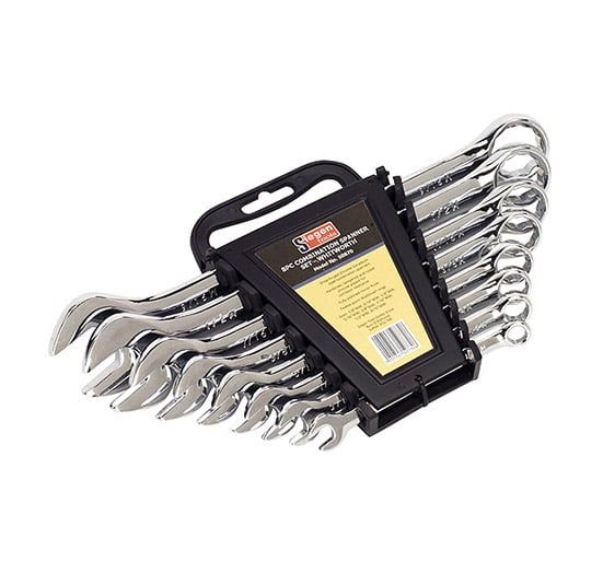 Siegen S0870 From Sealey Combination Spanner Set 8pc Whitworth - Spanners