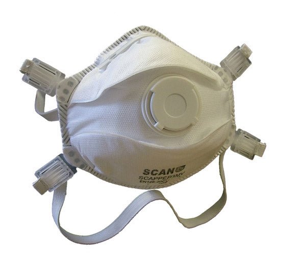 Scan Moulded Disposable Valved Masks (Pack of 10) - Pack of 10 - SCAPPEP3MVDB - Scan - Trade Counter Direct
