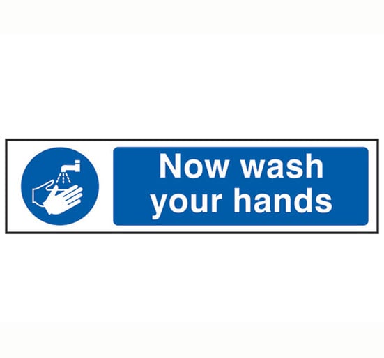 Scan Now Wash Your Hands - PVC 200 x 50mm - Single Unit - SCA5014 - Scan - Trade Counter Direct
