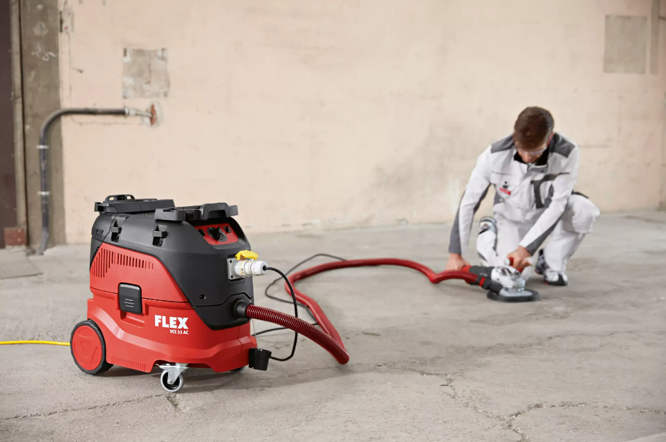 FLEX VCE 33 M AC 110V Safety Vacuum Cleaner – 30L, Auto Filter Cleaning, Class M - 110/BS-4h
