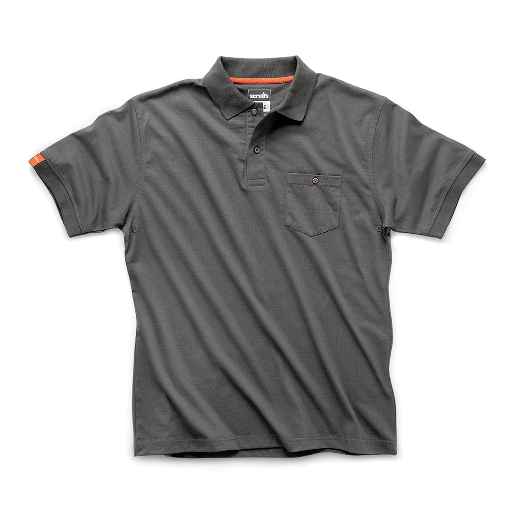 Scruffs Eco Worker Polo Graphite - L - T55418 - TST55418 - Scruffs - Trade Counter Direct