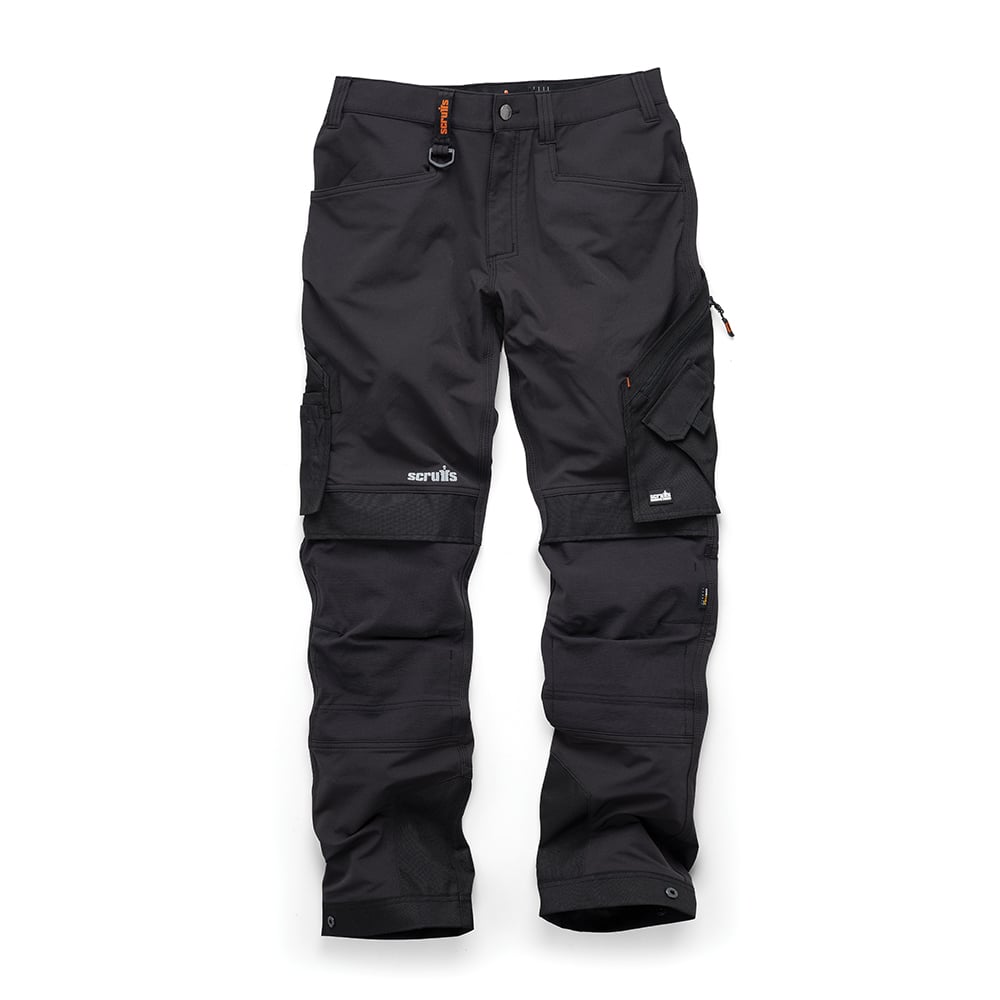 Scruffs Pro Flex Plus Trousers Black - 32R - T55370 - TST55370 - Scruffs - Trade Counter Direct