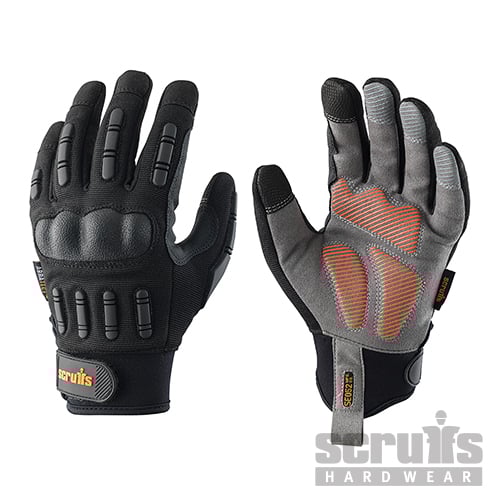 Scruffs Trade Shock Impact Gloves Black - T51006 - Scruffs - Trade Counter Direct