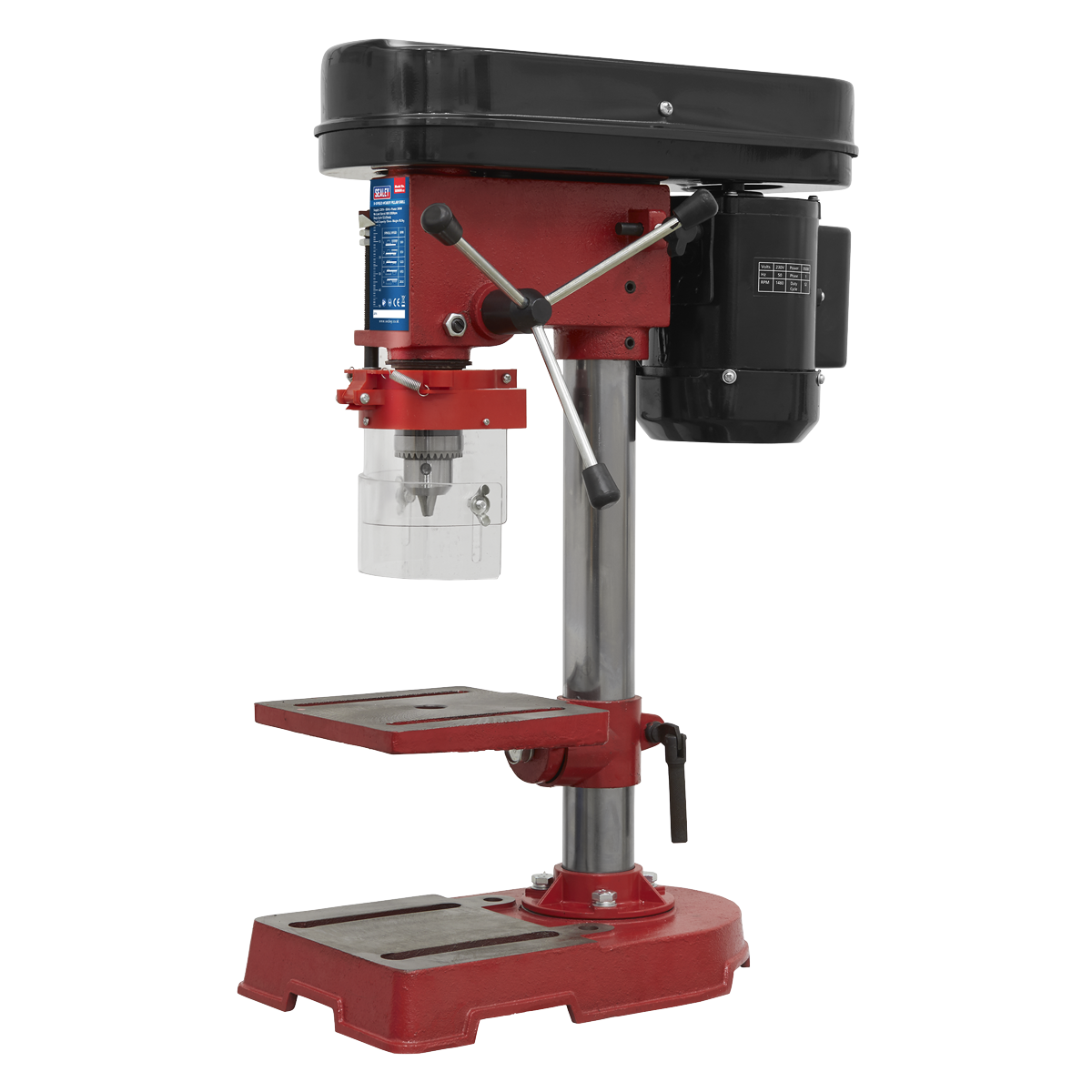 Sealey SDM30 Pillar Drill 5-Speed Hobby Model 580mm Height 350W/230V