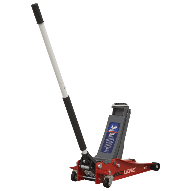 Sealey 2001LERE Trolley Jack 2.25tonne Low Entry Rocket Lift Red - 2001LERE - Sealey Tools UK - Trade Counter Direct
