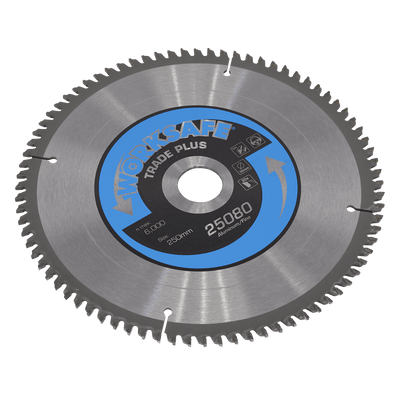 Sealey 25080/Ali Aluminium Cutting TCT Saw Blade Ø250 x 30mm - 80tpu - 25080/Ali - Sealey Tools UK - Trade Counter Direct