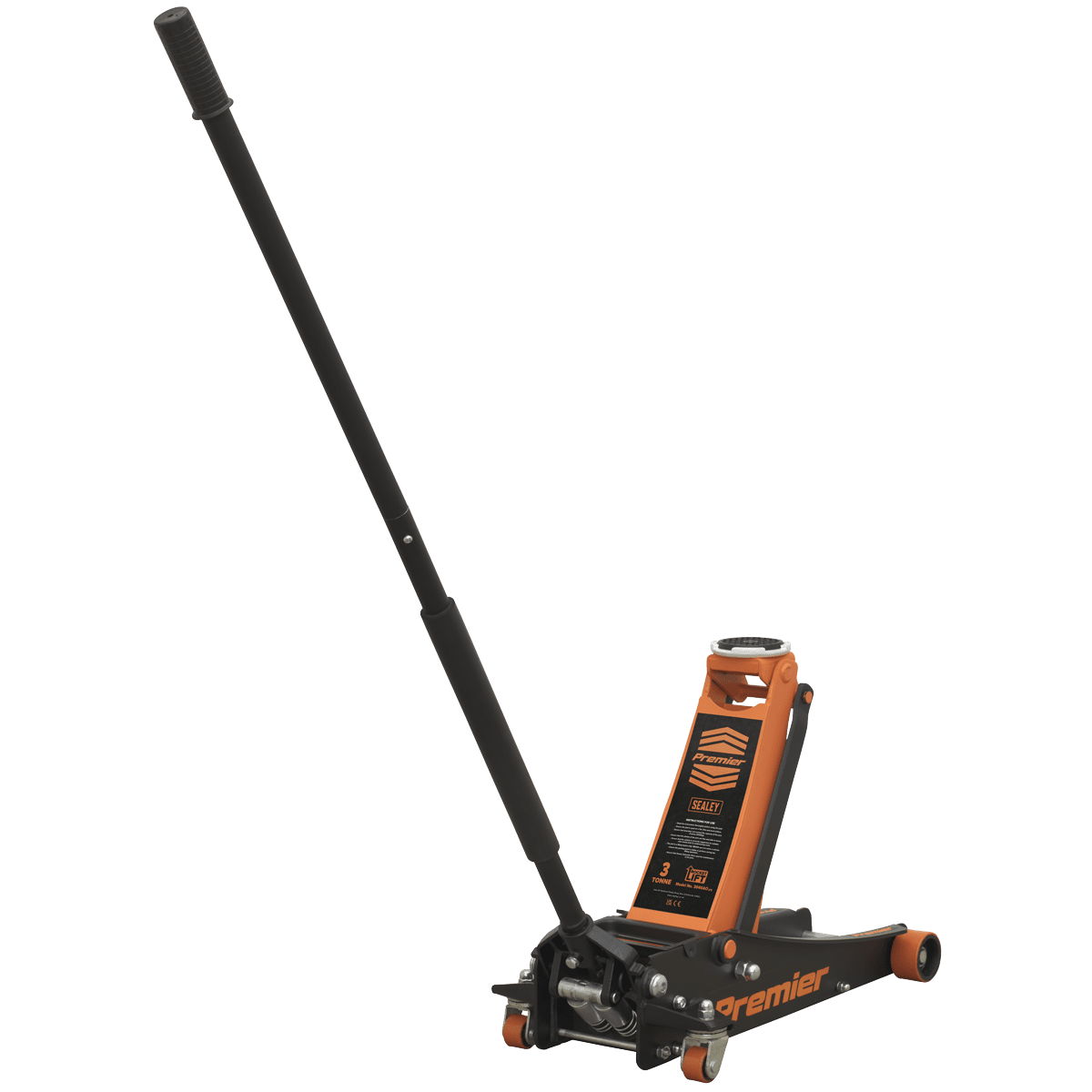 Sealey 3040AO Trolley Jack 3tonne Rocket Lift Orange - 3040AO - Sealey Tools UK - Trade Counter Direct