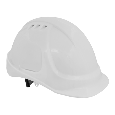 Sealey 502W Safety Helmet - Vented (White) - 502W - Sealey Tools UK - Trade Counter Direct