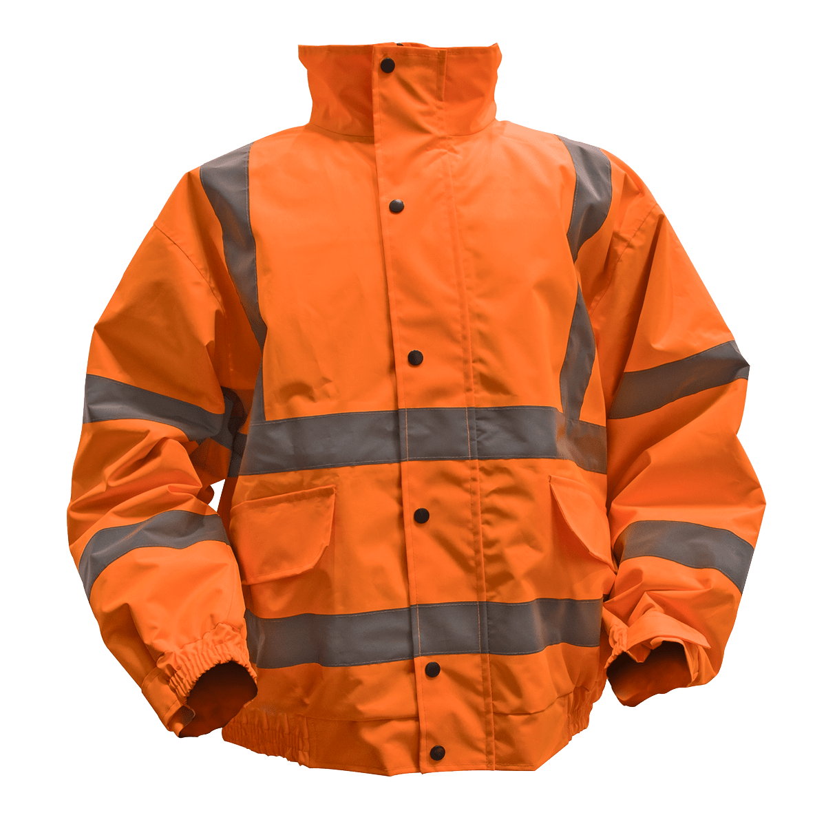 Sealey 802XXLO Worksafe® Hi-Vis Orange Jacket with Quilted Lining, Elasticated Waist & Cuffs - XX-Large - 802XXLO - Sealey Tools UK - Trade Counter Direct
