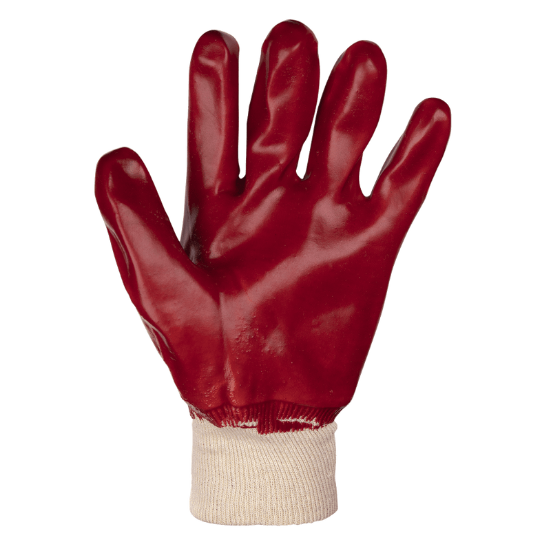 Sealey 9106XL/12 Worksafe® PVC Knit Wrist Gloves, X-Large - Pack of 12 Pairs - 9106XL/12 - Sealey Tools UK - Trade Counter Direct