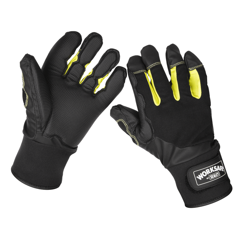 Sealey 9142L Worksafe® Anti-Vibration Gloves, Large - Pair - 9142L - Sealey Tools UK - Trade Counter Direct