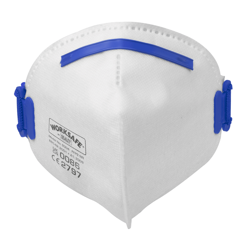 Sealey 9304/10 Worksafe® Fold Flat Mask FFP2 - Pack of 10 - 9304/10 - Sealey Tools UK - Trade Counter Direct