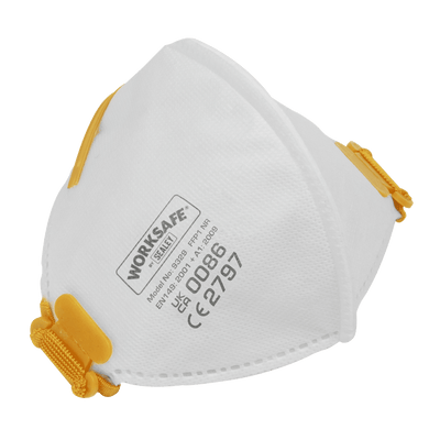 Sealey 9329/10 Worksafe® Fold Flat Mask FFP1 - Pack of 10 - 9329/10 - Sealey Tools UK - Trade Counter Direct