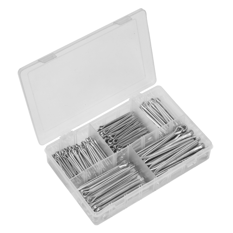 Sealey AB003SP Split Pin Assortment 230pc Large Sizes Imperial & Metric - AB003SP - Sealey Tools UK - Trade Counter Direct