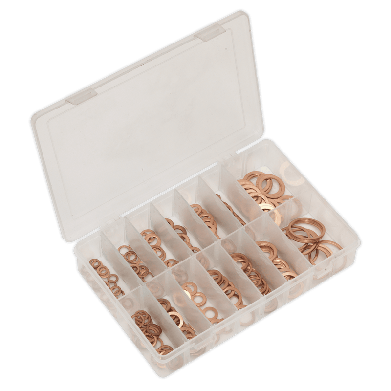 Sealey AB020CW Copper Sealing Washer Assortment 250pc - Metric - AB020CW - Sealey Tools UK - Trade Counter Direct