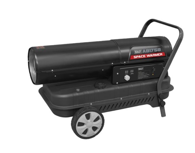 Sealey AB1758 Space Warmer® Kerosene/Diesel Heater 175,000Btu/hr with Wheels - AB1758 - Sealey Tools UK - Trade Counter Direct