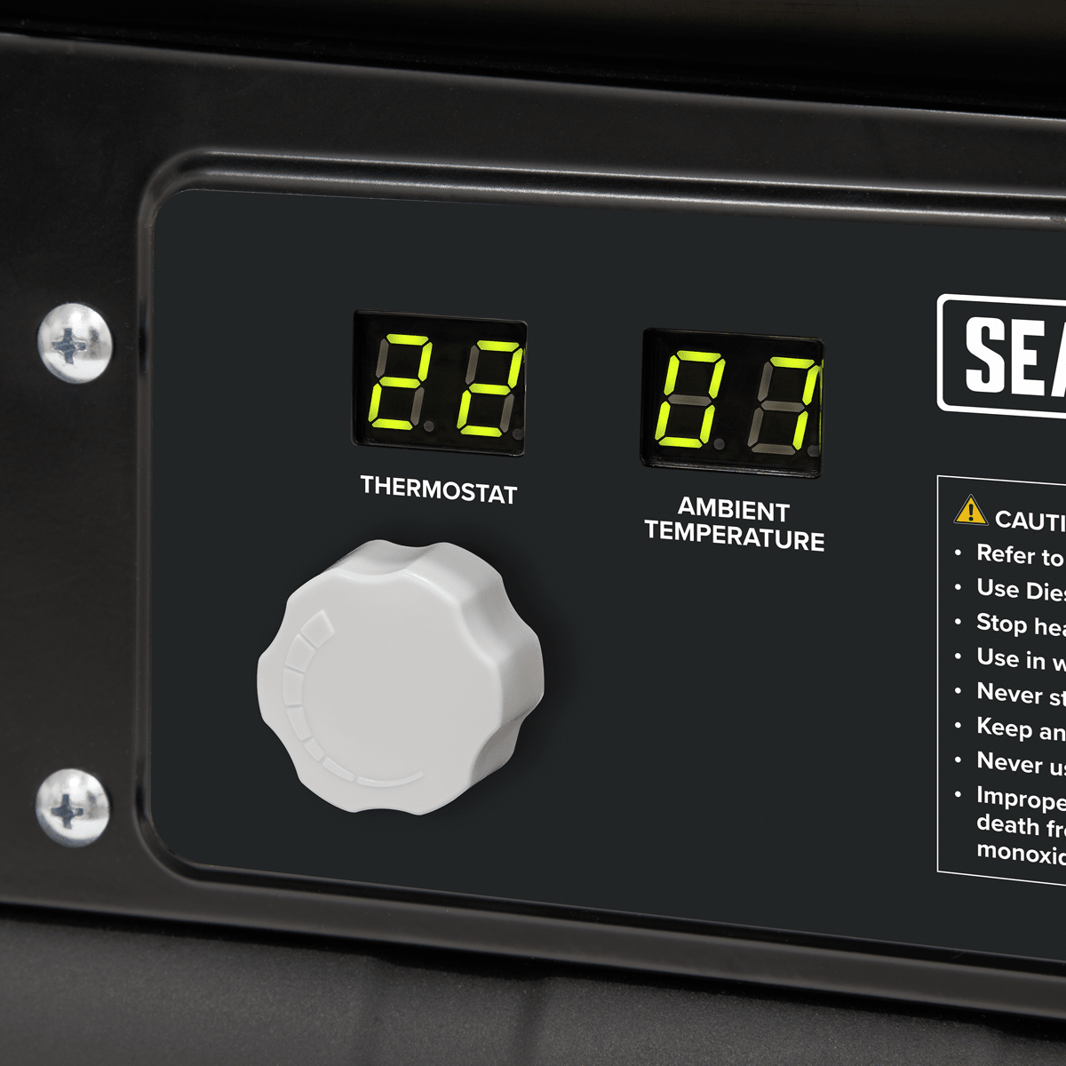Sealey AB7081 Space Warmer® Paraffin/Kerosene/Diesel Heater 70,000Btu/hr with Wheels - AB7081 - Sealey Tools UK - Trade Counter Direct