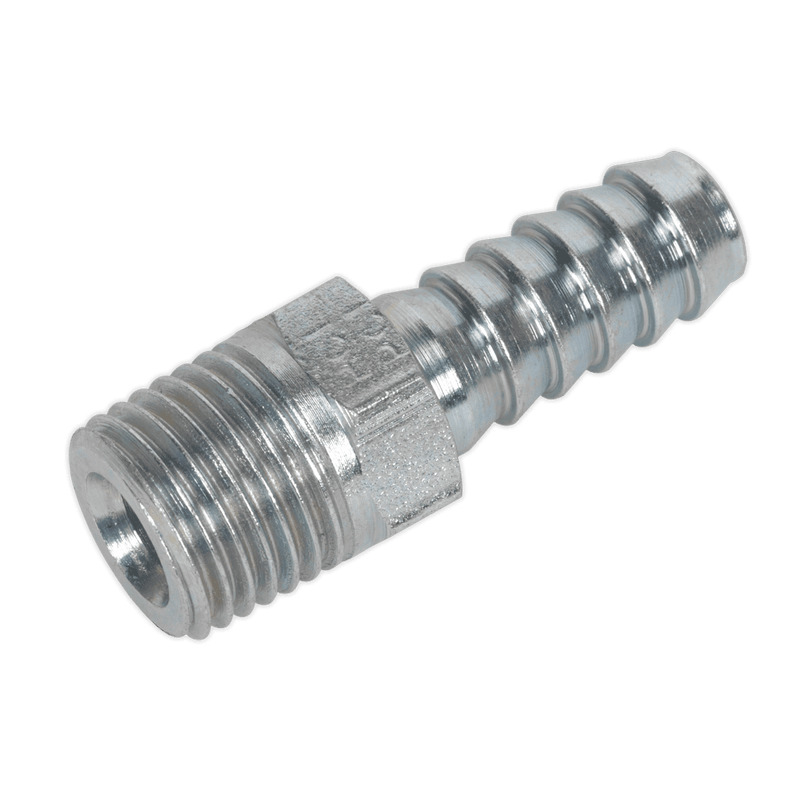 Sealey AC39 Screwed Tailpiece Male 1/4"BSPT - 5/16" Hose Pack of 5 - AC39 - Sealey Tools UK - Trade Counter Direct