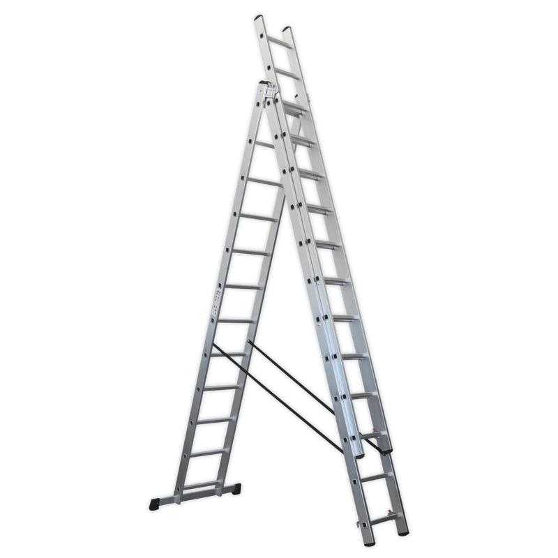 Sealey ACL312 Aluminium Extension Combination Ladder 3x12 EN 131 - ACL312 - Sealey Tools UK - Trade Counter Direct