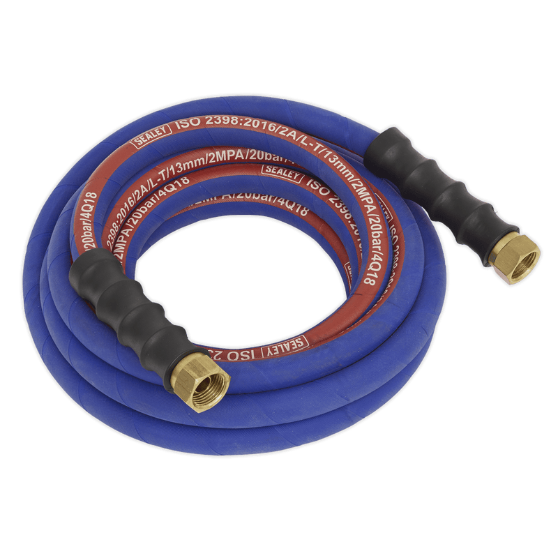 Sealey AH5R/12 Air Hose 5m x Ø13mm with 1/2"BSP Unions Extra - Heavy - Duty - AH5R/12 - Sealey Tools UK - Trade Counter Direct