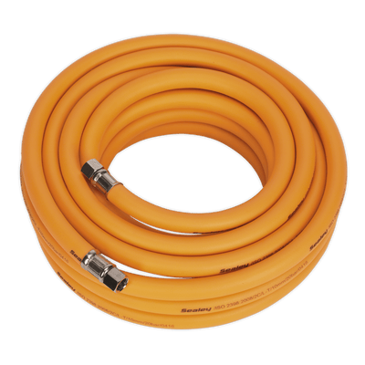 Sealey AHHC1038 Air Hose 10m x Ø10mm Hybrid High - Visibility with 1/4"BSP Unions - AHHC1038 - Sealey Tools UK - Trade Counter Direct