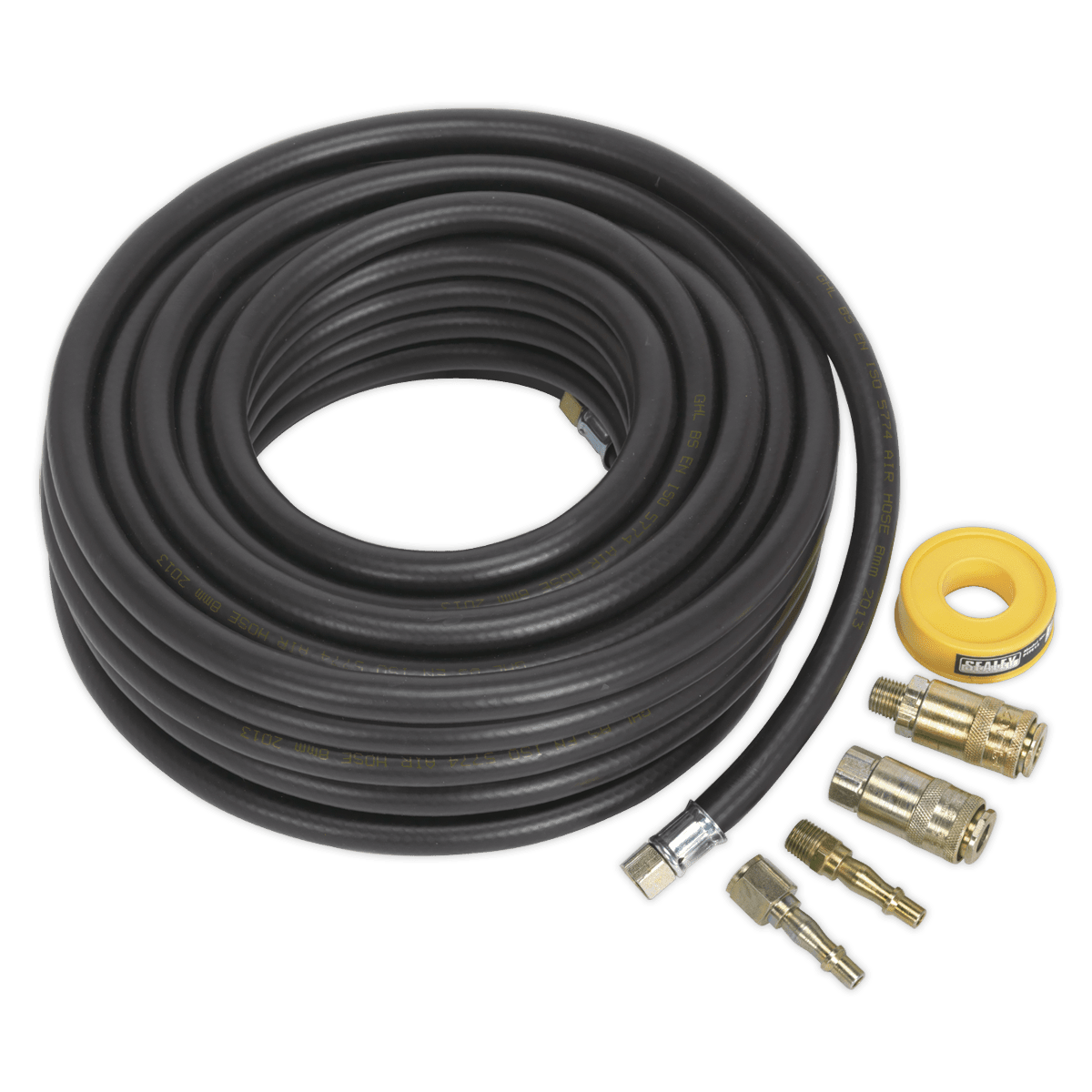 Sealey AHK01 Air Hose Kit 15m x Ø8mm with Connectors - AHK01 - Sealey Tools UK - Trade Counter Direct