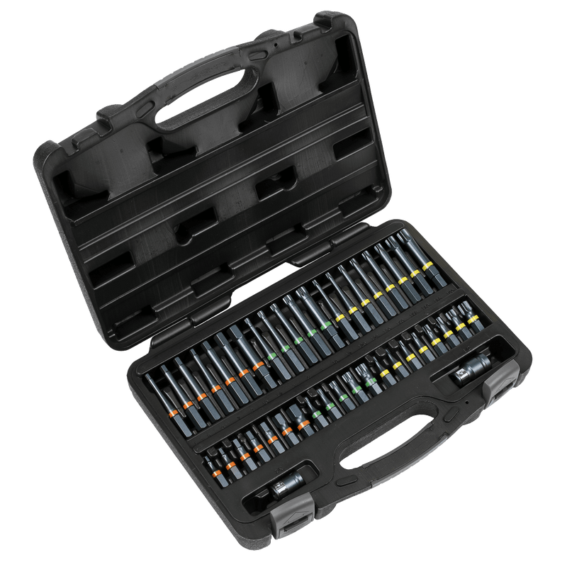 Sealey AK21901 TRX - Star*/Hex/Spline Bit Set Impact 42pc 3/8" & 1/2"Sq Drive - AK21901 - Sealey Tools UK - Trade Counter Direct