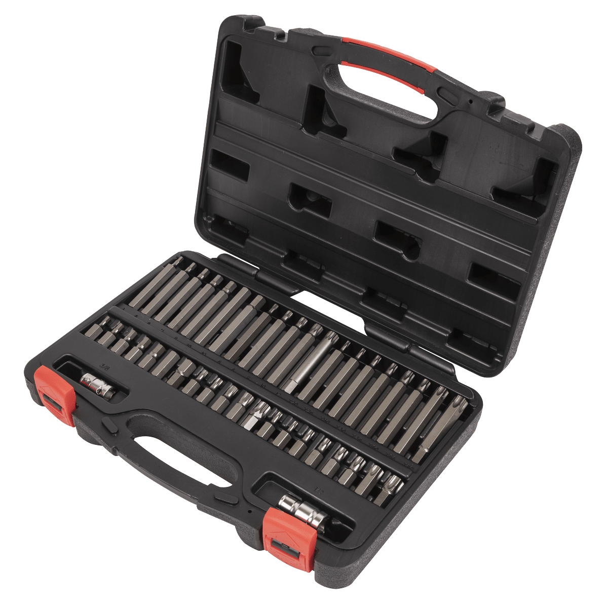 Sealey AK21942P TRX - Star*/Hex/Spline Bit Set 42pc 3/8" & 1/2"Sq Drive - AK21942P - Sealey Tools UK - Trade Counter Direct