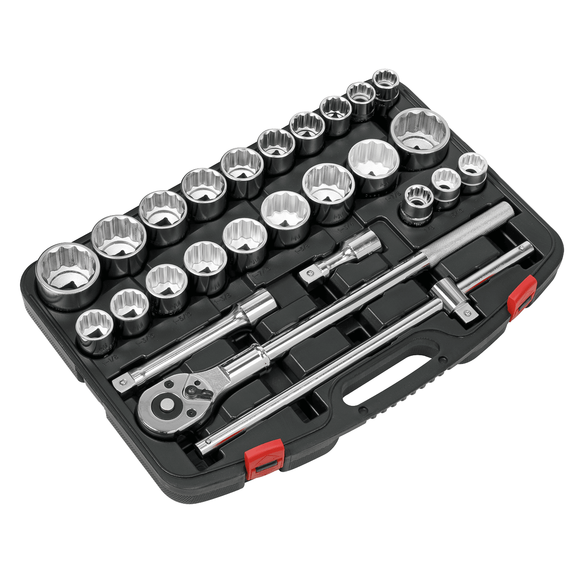 Sealey AK2584 Socket Set 26pc 3/4"Sq Drive 12 - point WallDrive® - AK2584 - Sealey Tools UK - Trade Counter Direct