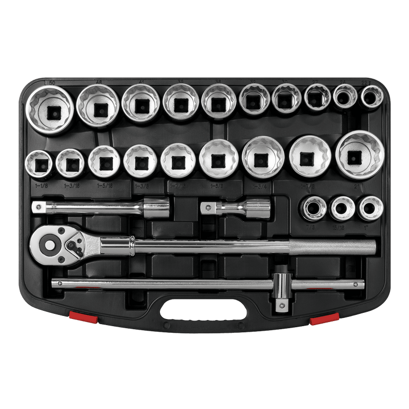 Sealey AK2584 Socket Set 26pc 3/4"Sq Drive 12 - point WallDrive® - AK2584 - Sealey Tools UK - Trade Counter Direct