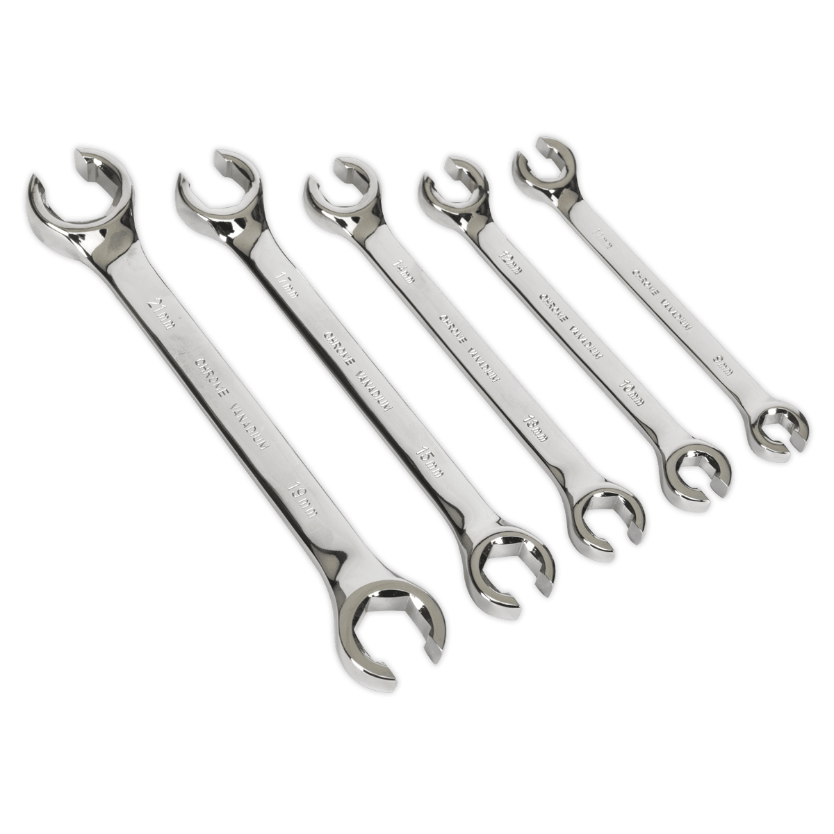 Sealey AK2651 Flare Nut Spanner Set 5pc Metric - AK2651 - Sealey Tools UK - Trade Counter Direct