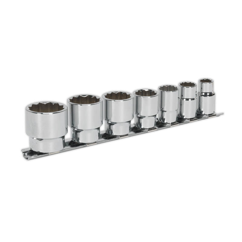 Sealey AK2676 Socket Set 7pc 3/8in Sq Drive Whitworth - SLY-16780 - Sealey Tools UK - Trade Counter Direct