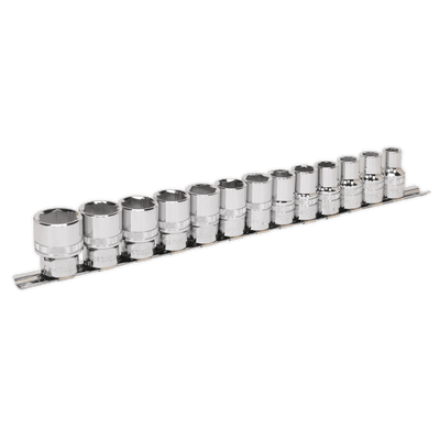 Sealey AK2742 Socket Set 13pc 1/2"Sq Drive Lock - On™ 6pt Metric - AK2742 - Sealey Tools UK - Trade Counter Direct