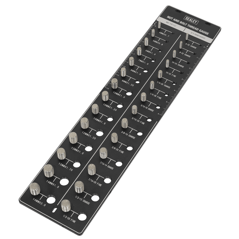 Sealey AK28 Metric/Imperial Nut & Bolt Thread Checker - AK28 - Sealey Tools UK - Trade Counter Direct