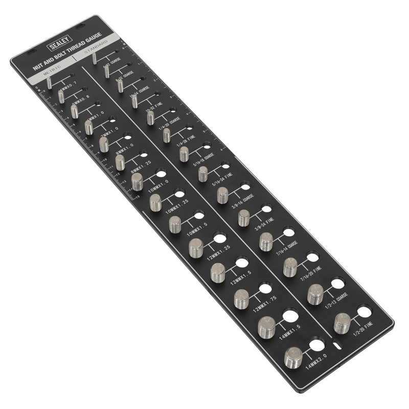 Sealey AK28 Metric/Imperial Nut & Bolt Thread Checker - AK28 - Sealey Tools UK - Trade Counter Direct