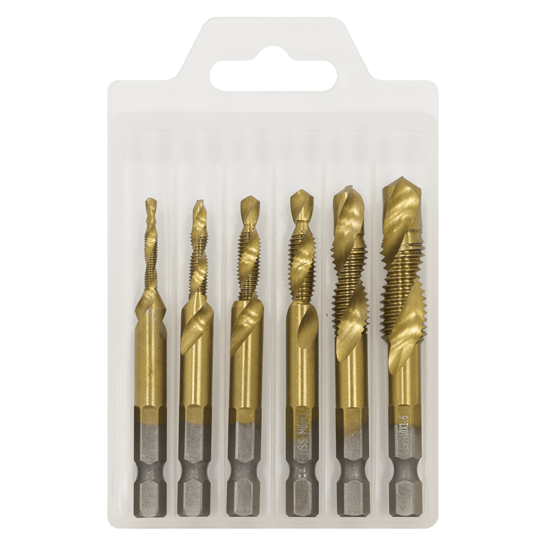 Sealey AK3025 Combination Drill & Tap Bit Set 6pc - AK3025 - Sealey Tools UK - Trade Counter Direct