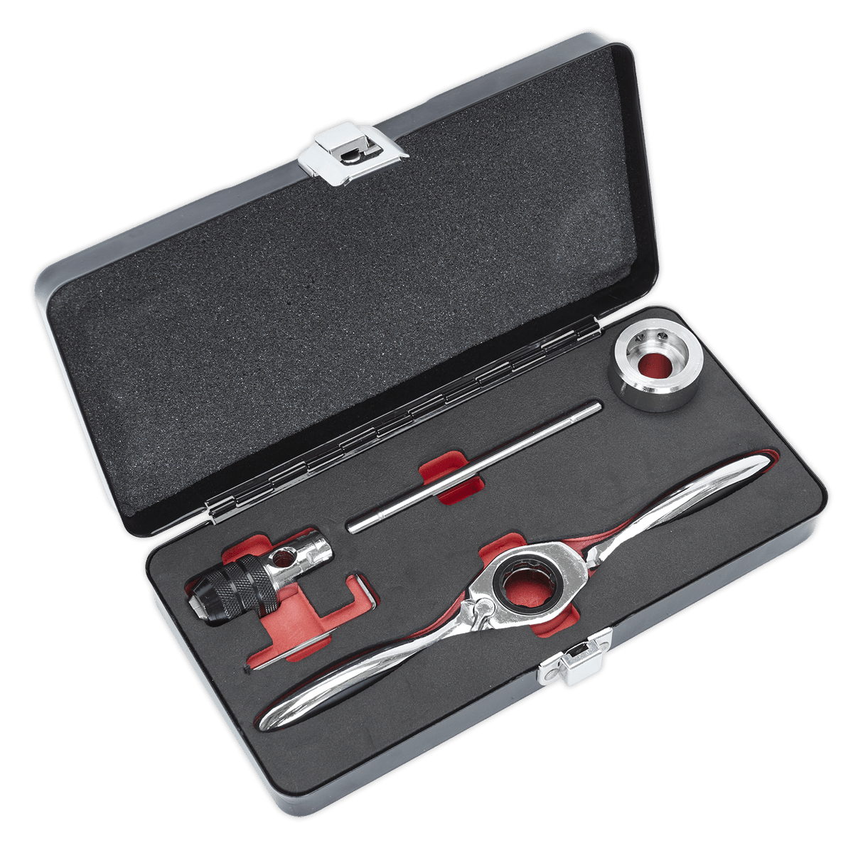 Sealey AK3027 Bi - Directional Ratchet Tap & Die Holder Set 5pc - AK3027 - Sealey Tools UK - Trade Counter Direct