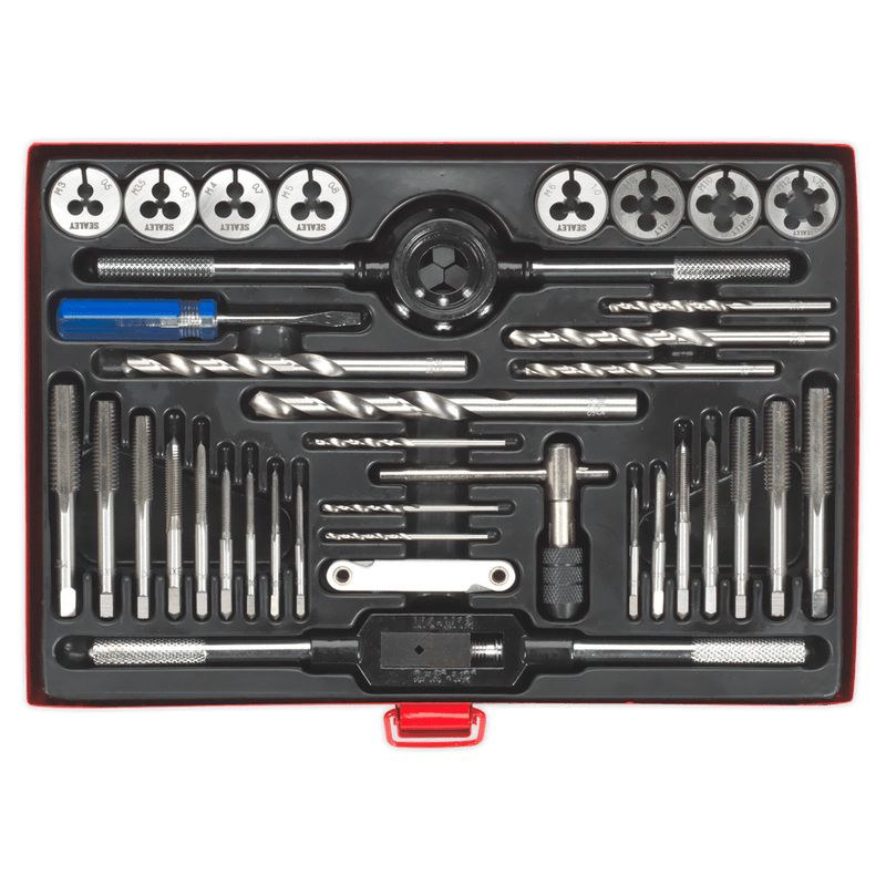 Sealey AK3037 Metric Tap & Die Set Split Dies 37pc - AK3037 - Sealey Tools UK - Trade Counter Direct